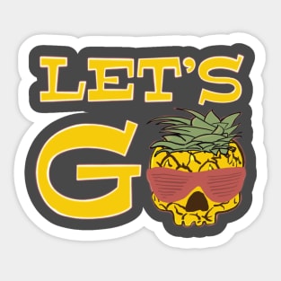 Let’s Go Surfing - funny surf quotes Sticker